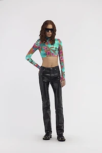 Hawaii Print Crop Top