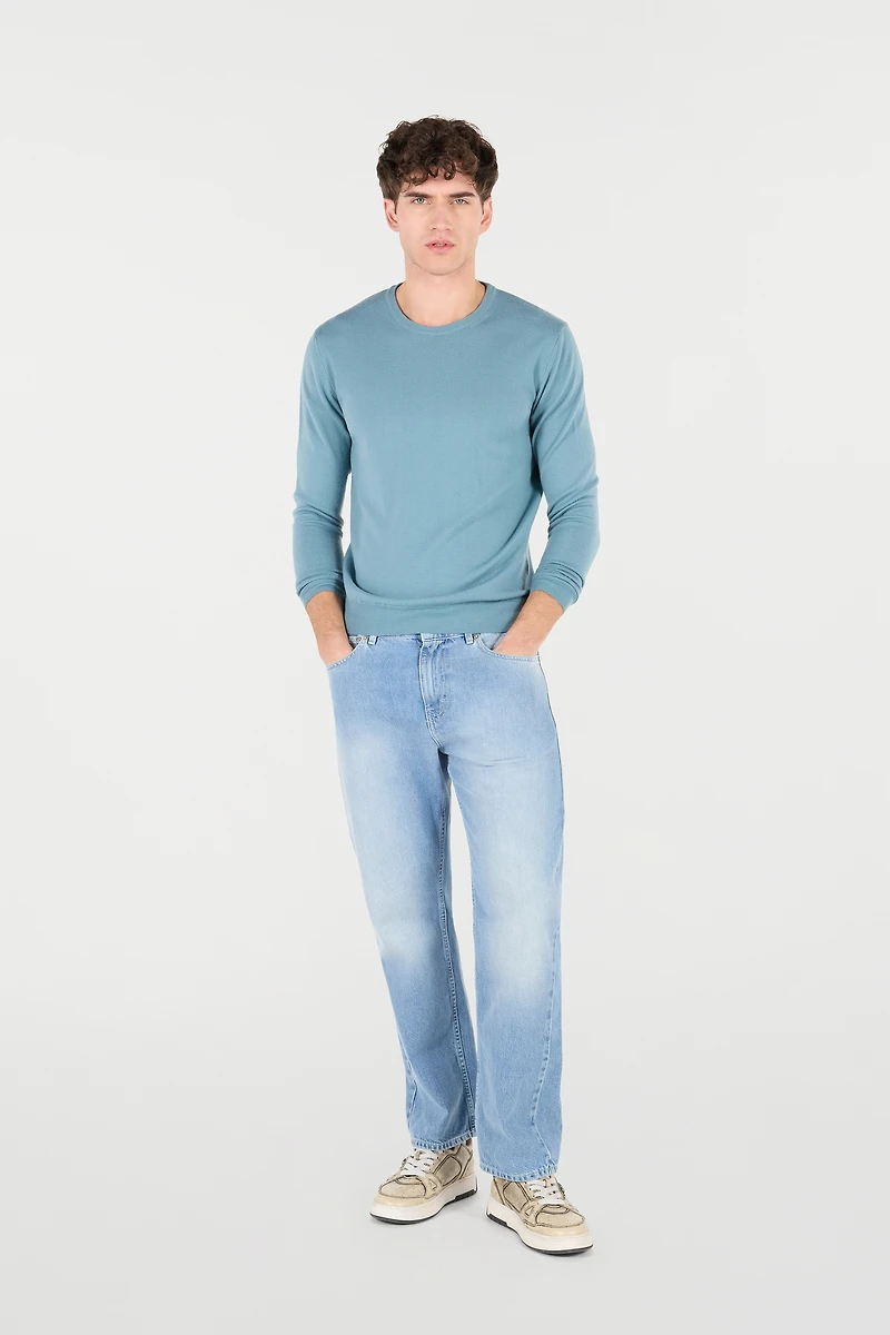 Wool Crew-Neck Sweater