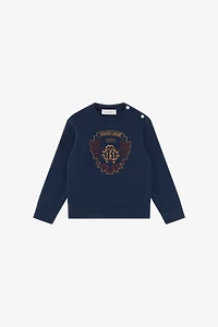 Sweatshirt With Multicolored Crest