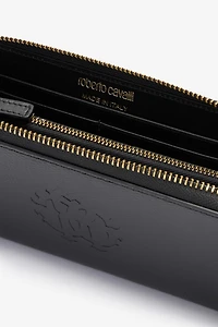 Leather Wallet with Monogram RC