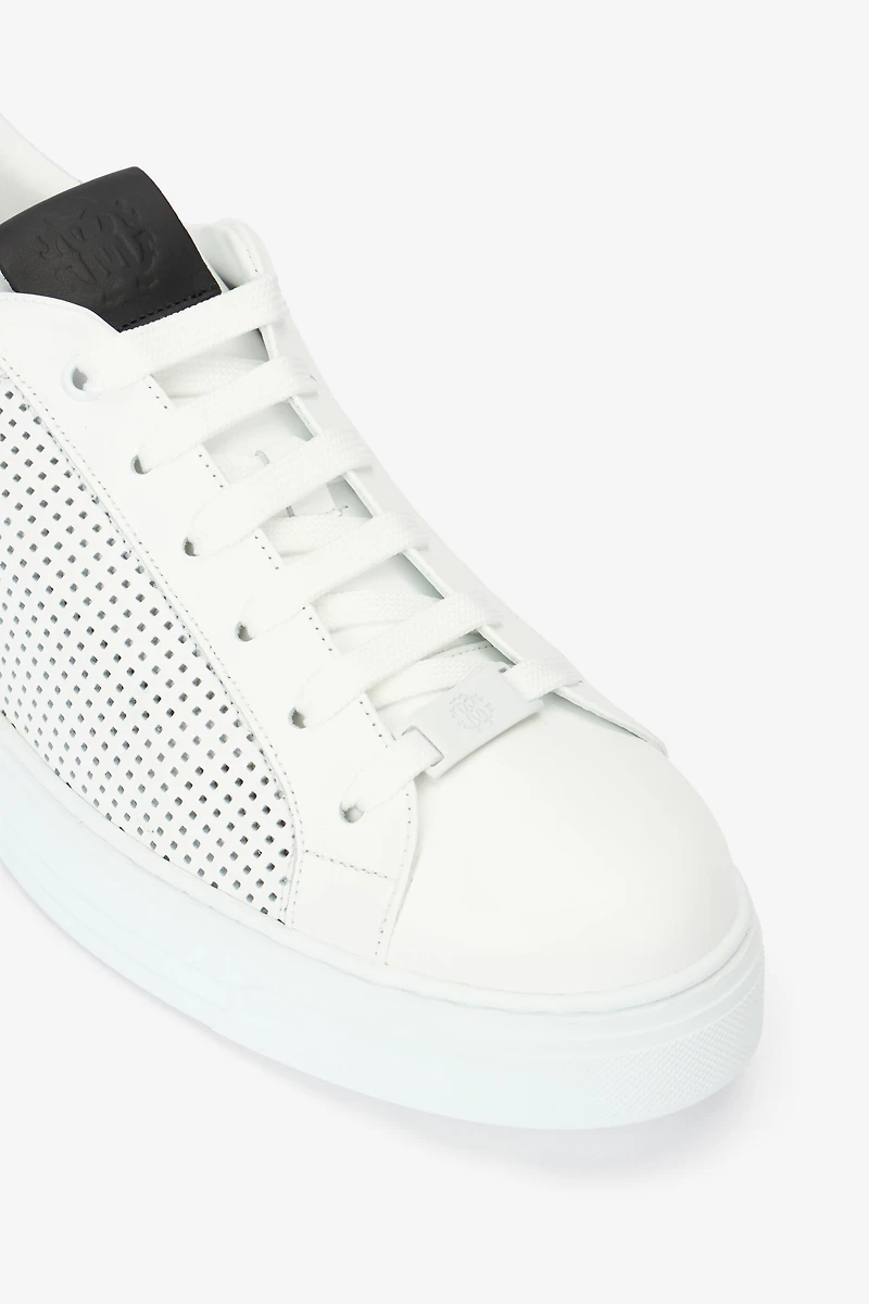 Sneakers with perforated details