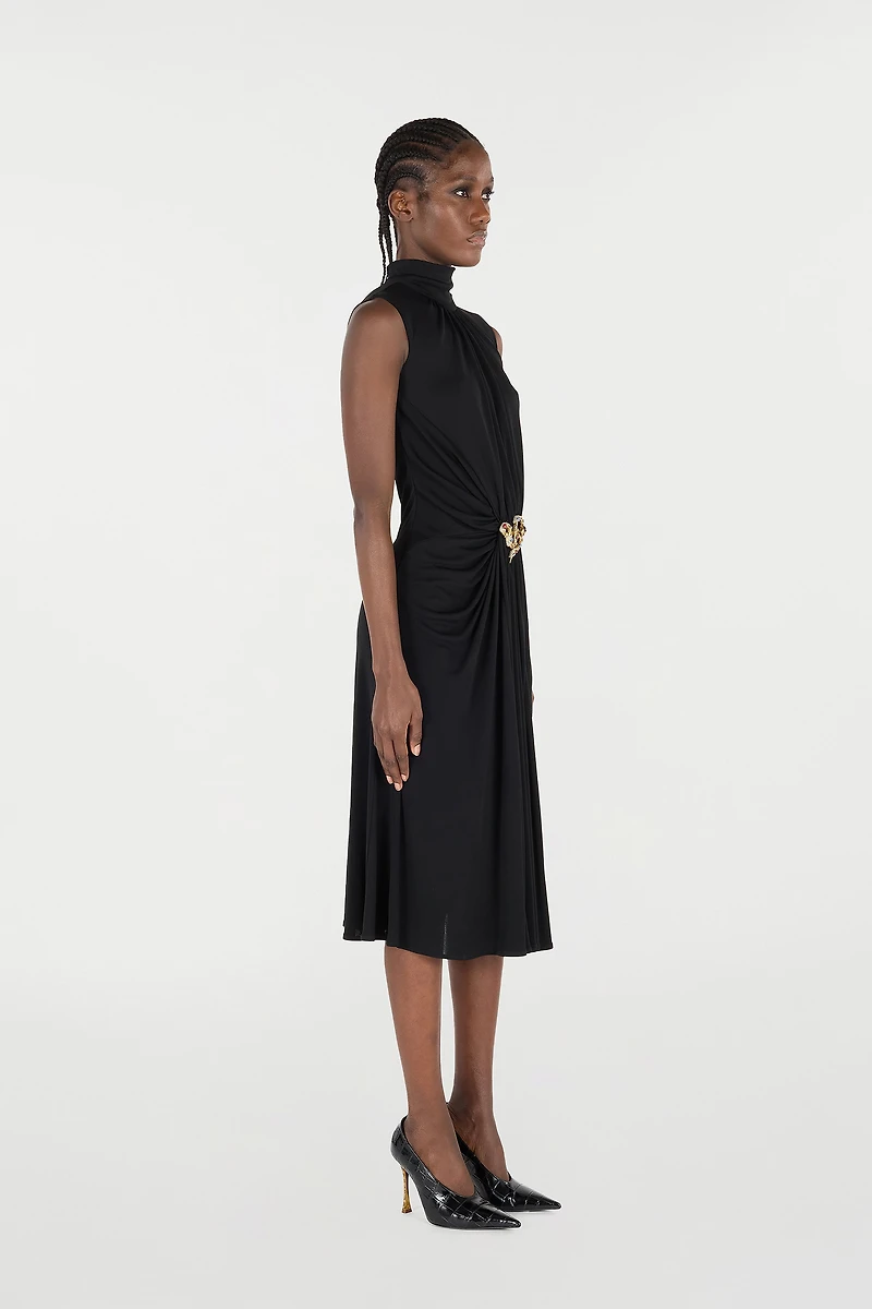 Draped Midi Dress