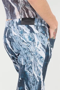 Pants With Marble Print