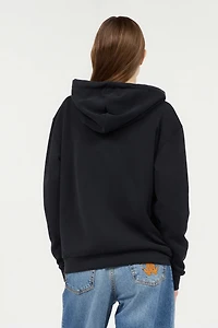 Black Hoodie Sweatshirt with RC Monogram Logo