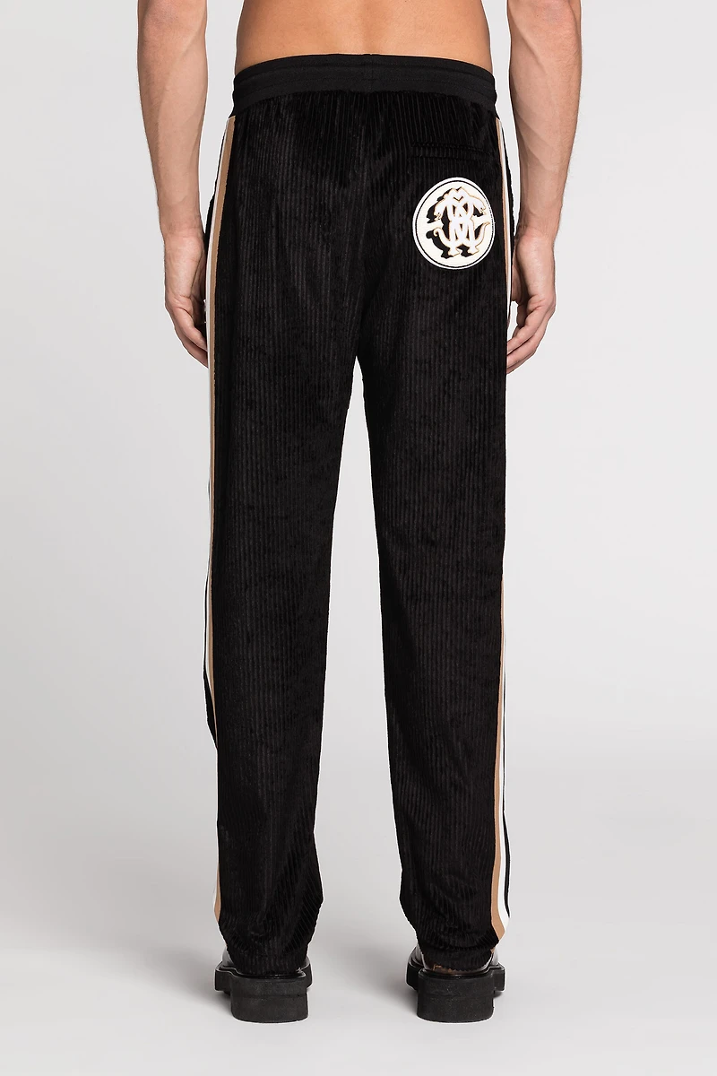 Mirror Snake-Patch Track Pants
