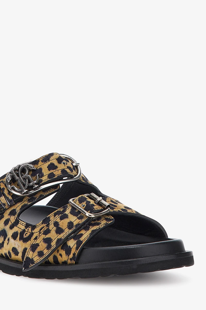 Jaguar Skin Print Sandal