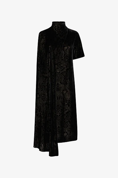 Long dress with Brocade print