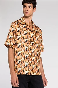 All over graphic-print short-sleeve shirt