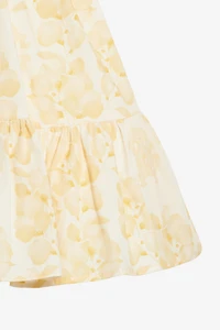 Dress With Floral Print And RC Monogram