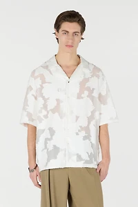 Bowling Shirt With Floral Pattern