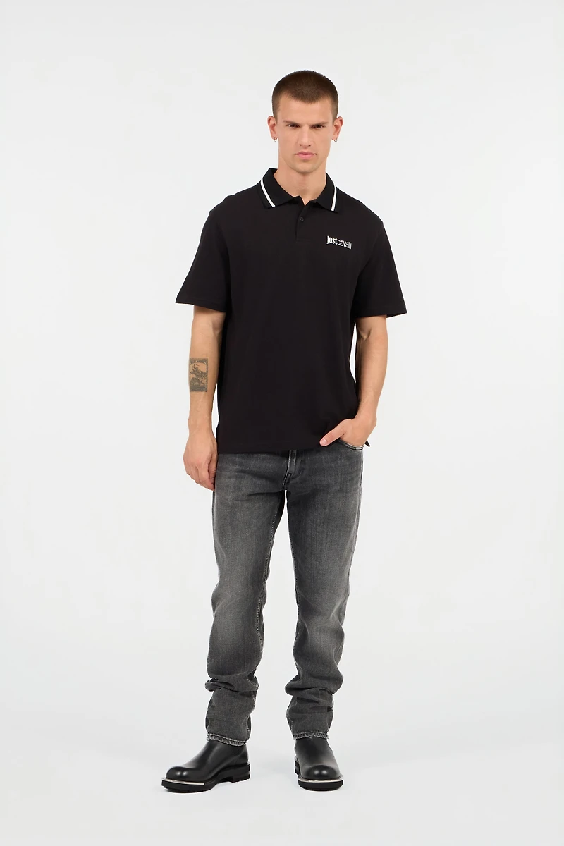 Black Polo with Logo