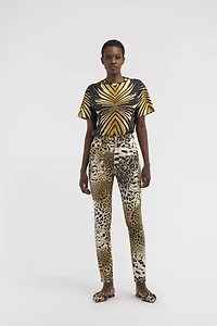 T-shirt with Ray of Gold print