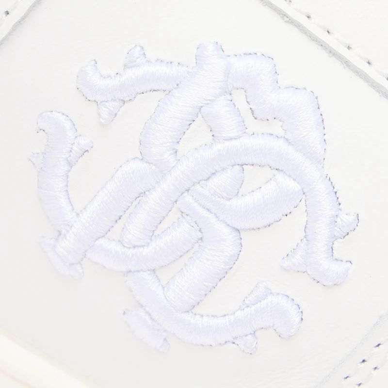 White Sneaker with Embroidered Monogram RC