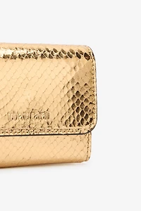 Laminated Card Holder With Snake Print