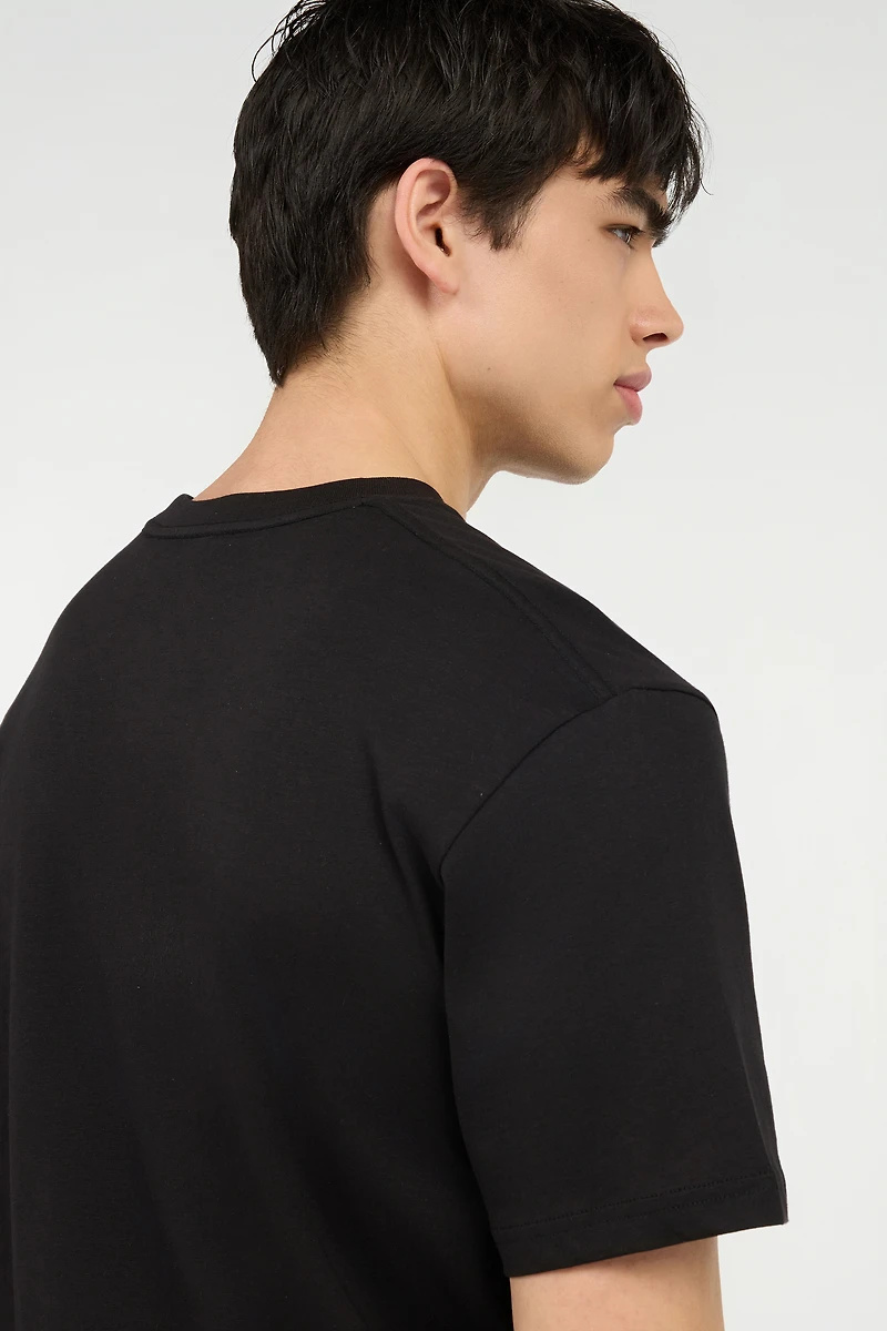 T-Shirt With Flocked Logo