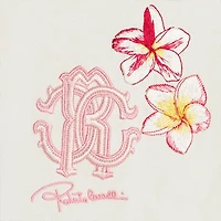 Sweatshirt With Embroidered Flowers And RC Monogram