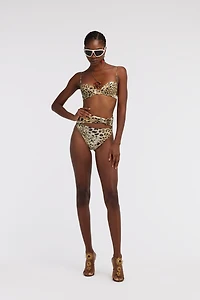 Jaguar Skin print bikini top