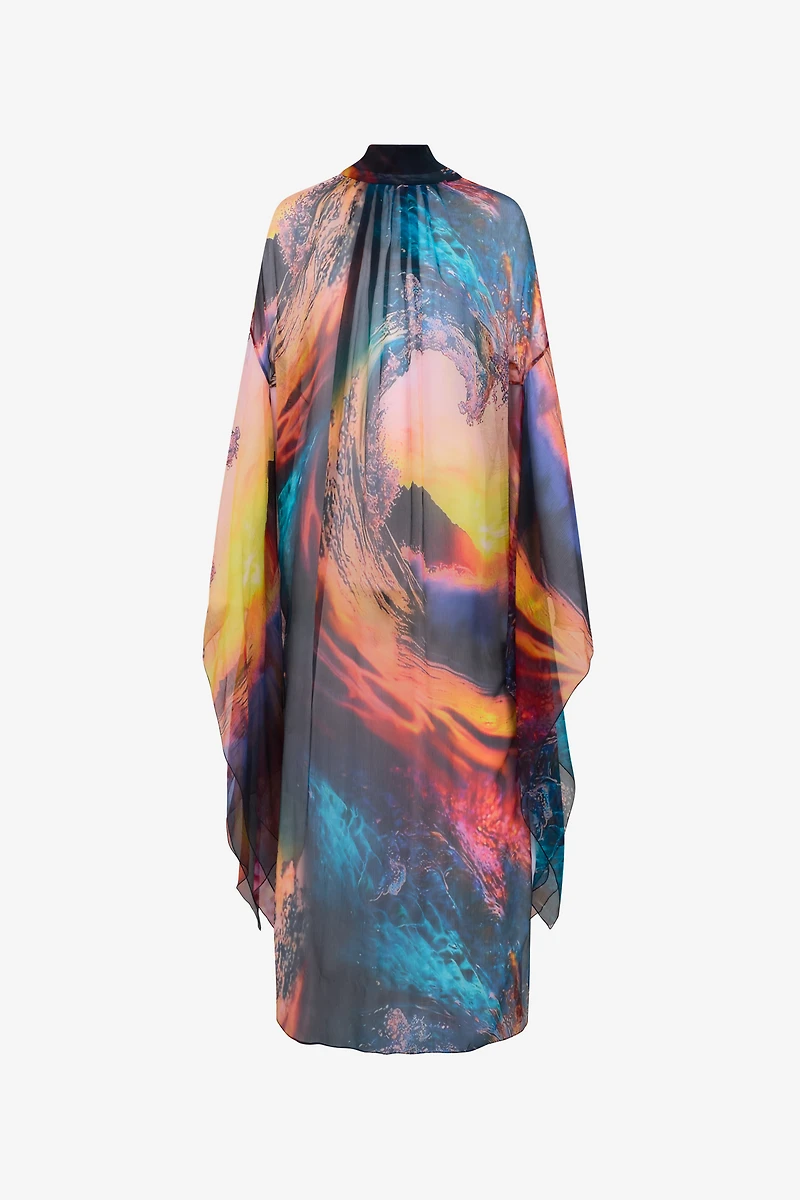 Itaca Print Long Dress
