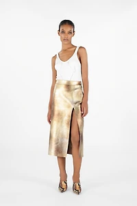 Texture Skirt with Slit