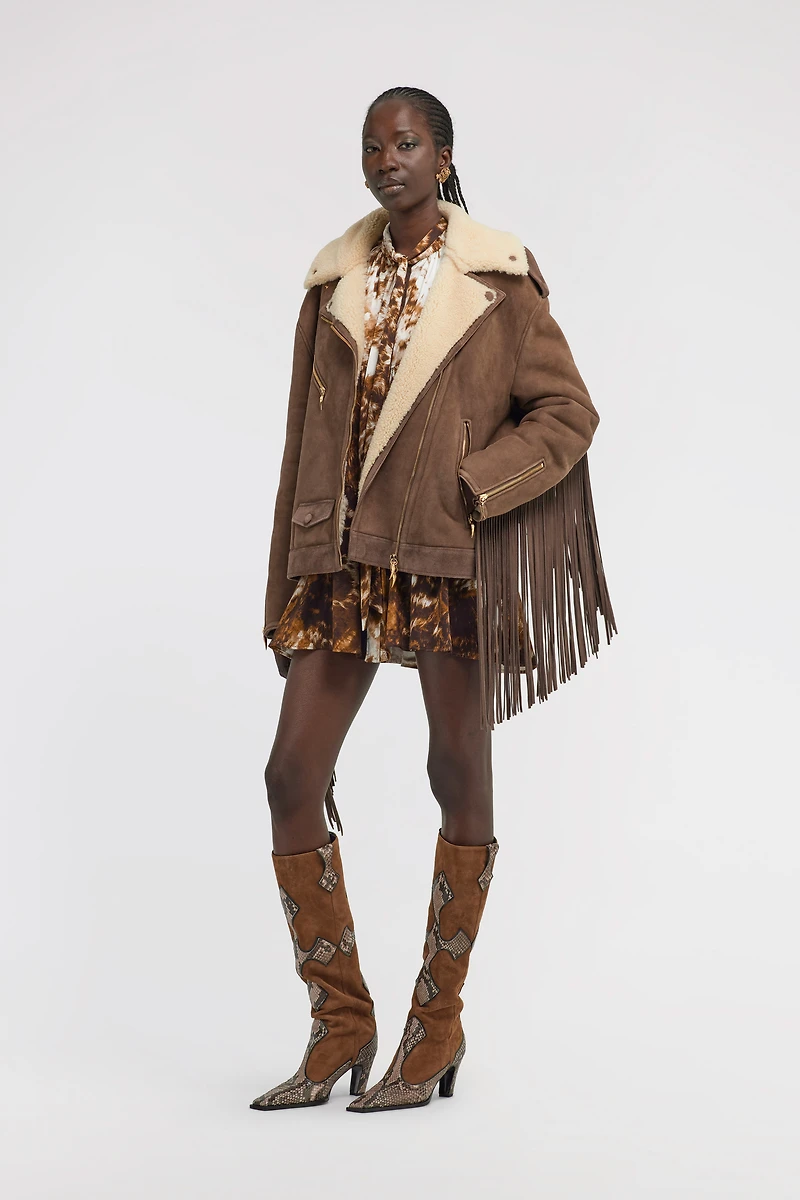 Biker Jacket with Fringe
