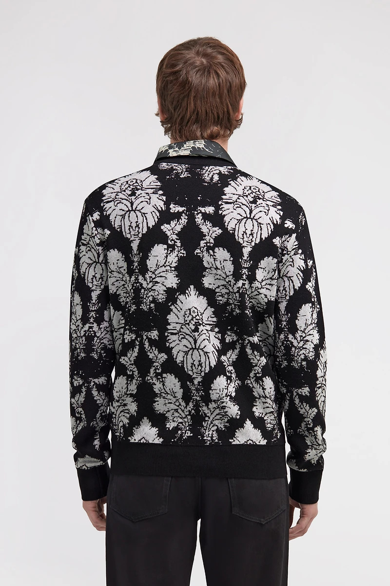 Broccato Print Sweater