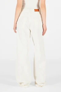 Wall Print Wide Leg Trousers