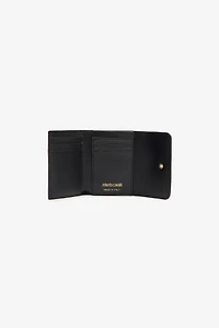 Snake-Effect Card Holder With Logo