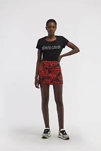 Miniskirt with Flower print