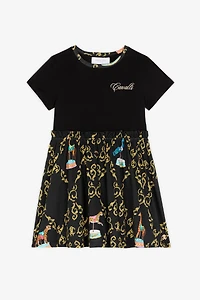 Baroque-Print Cotton Dress