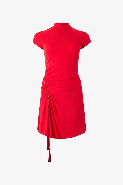 Mini Dress With Ruched Detail