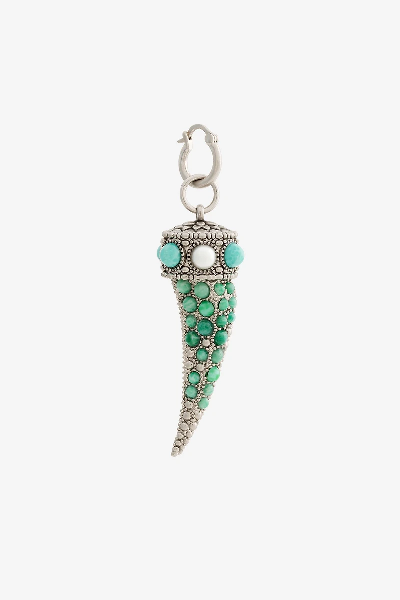 Tiger Tooth embellished earrings