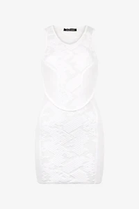 Dress with Wall Print