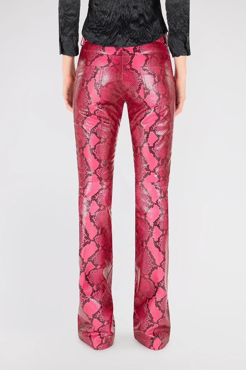 Shiny Python-Print Pants