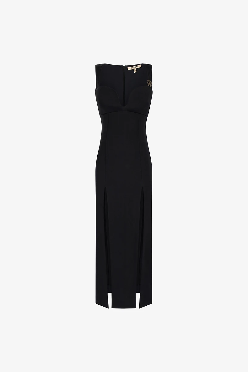 Midi dress with slits
