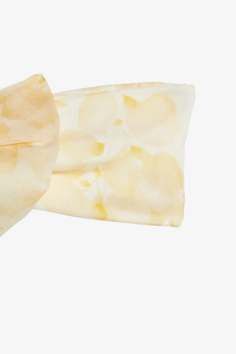 Bandeau With Bow And Floral Print
