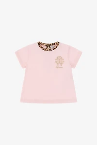 Pink Leopard Trim Tee