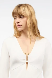 Mini Dress With Three-Quarter Sleeves
