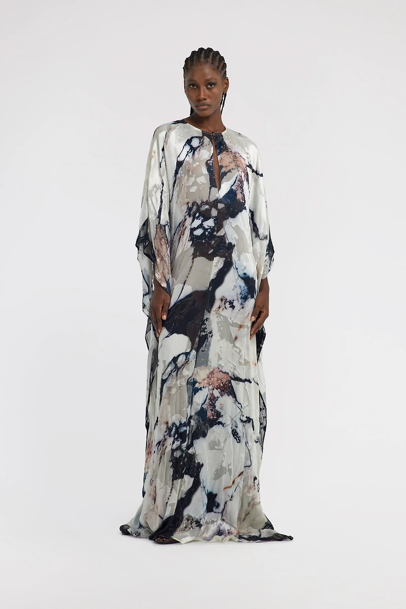 Marble Print Kaftan