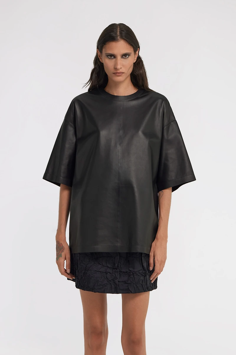 Leather T-shirt