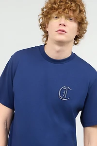 T-Shirt With Monogram On Chest