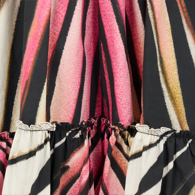 Dress With Ray Of Pink Print