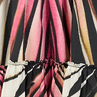 Dress With Ray Of Pink Print