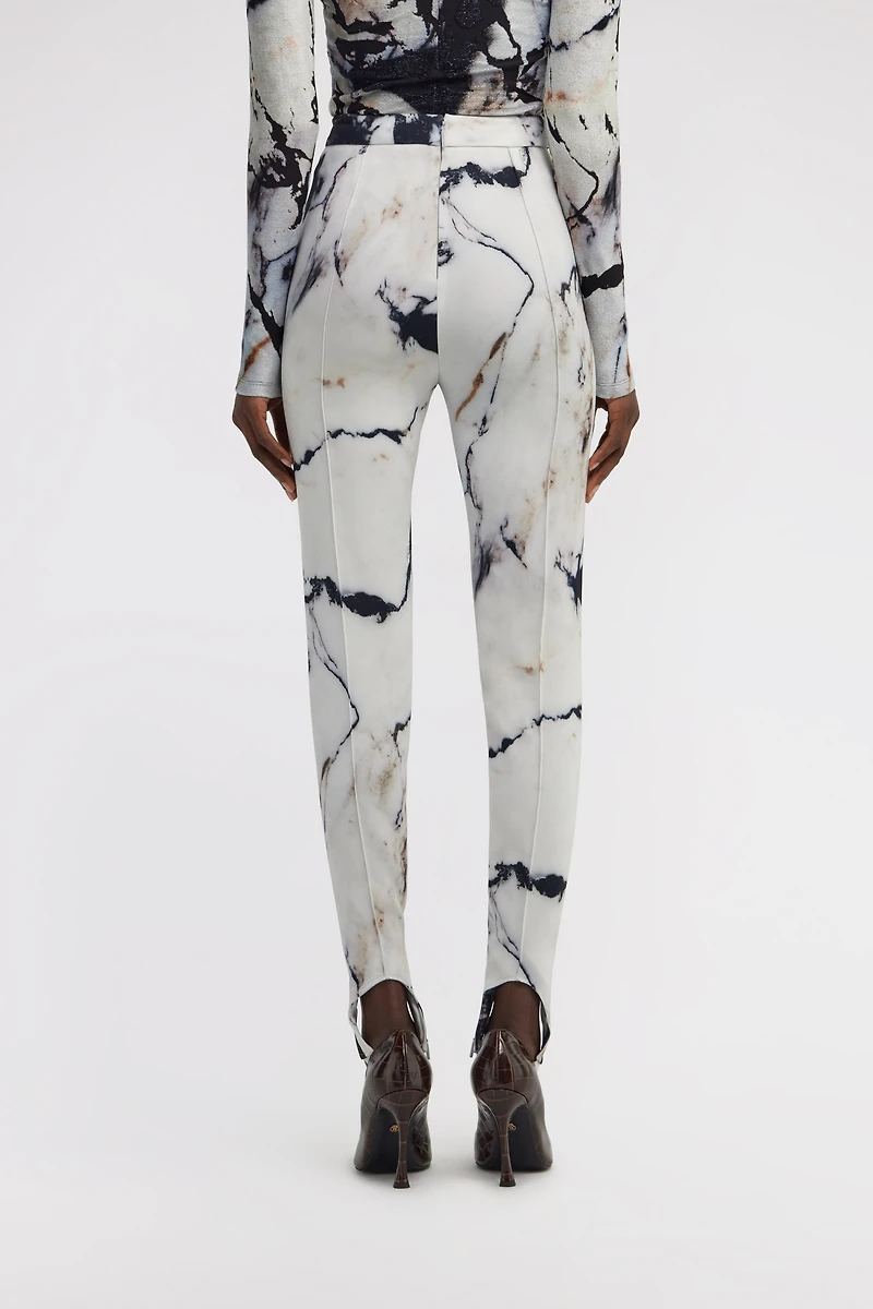 Marble Print Pants