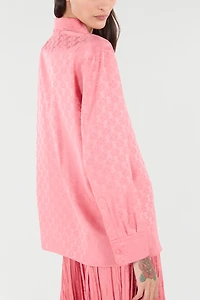 Shirt-Blend Shirt With Mirror Snake Monogram Print