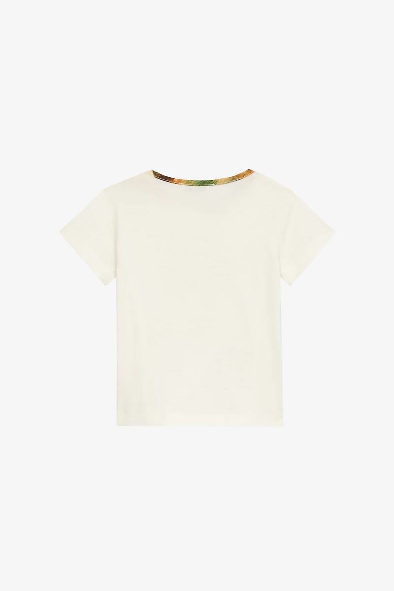 T-Shirt With RC Monogram And Golden Logos
