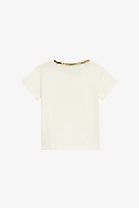 T-Shirt With RC Monogram And Golden Logos