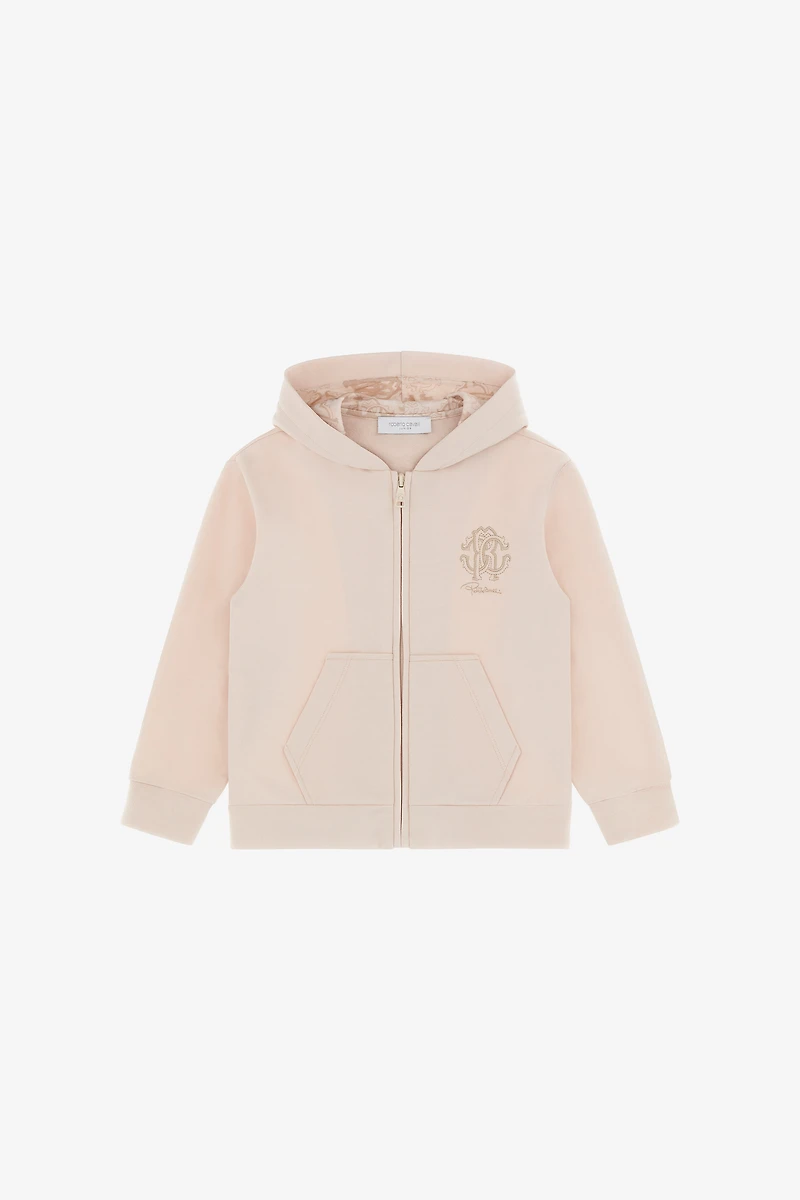 Monogram Zip-Up Hoodie