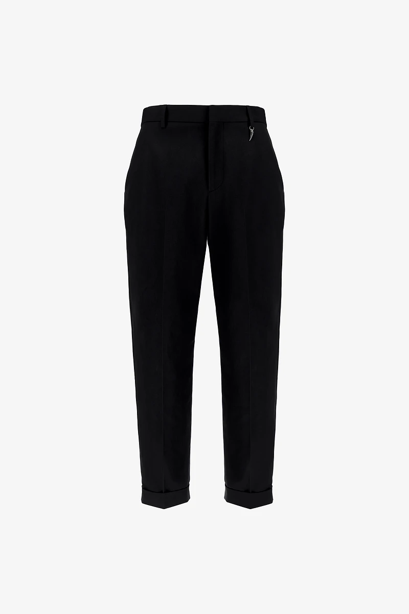 Tailored slim pants with fang