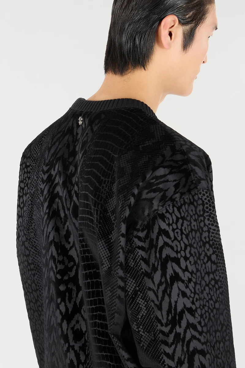 Sweatshirt With Animal Print