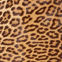 Leather Miniskirt With Leopard Skin Print